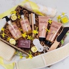 Cesta de regalo con tratamiento de spa sin estrés