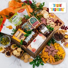 Caja de regalo de la colección clásica de queso y galletas - Cumpleaños