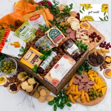 Caja de regalo de la colección clásica de quesos y galletas: mejórate pronto