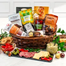 Cesta de regalo gourmet de tentaciones italianas