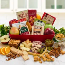 Cesta de regalo de lujo Fruit and Cheese