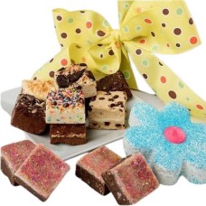 Bocaditos de brownie de Flower Power
