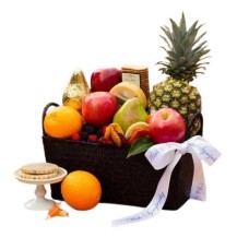 Cesta de fruta de condolencia sentida