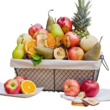 Cesta de fruta de celebración orgánica