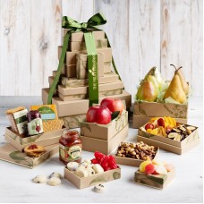 Torre de regalos dulces y salados