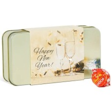 Lata de regalo de Año Nuevo con trufas variadas LINDOR (12 piezas, 5,1 oz)