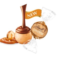 Trufas LINDOR de caramelo dorado y avellana, caja de 800 unidades (353 oz)