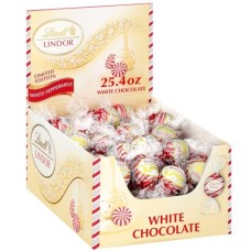 Caja de trufas LINDOR de chocolate blanco y menta (60 unidades, 720 g)