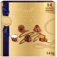 Caja de bombones suizos de lujo Lindt (14 unidades, 5,1 oz)