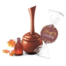 Trufas de chocolate con leche y arce LINDOR, caja de 800 piezas (353 oz)