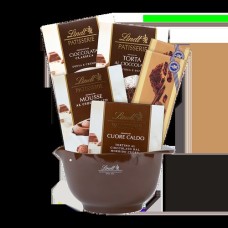 Cesta de regalo de pastelería Lindt