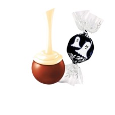 Trufas fantasma de chocolate blanco con leche LINDOR, caja de 800 piezas (353 oz)