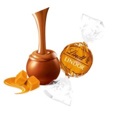 Trufas LINDOR de chocolate con leche y caramelo, caja de 800 unidades (353 oz)