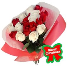 Blancas y Rojas (12 Rosas)