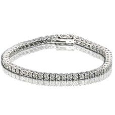 Pulsera de plata esterlina 0,20 Ct.Tw.Diamante