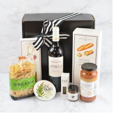 Caja de regalo para cena italiana con Chianti