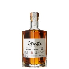Whisky escocés blended Dewar's de 21 años, doblemente añejado (media botella de 375 ml)