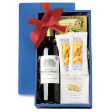 Caja de regalo con maridaje de Burdeos y platos salados