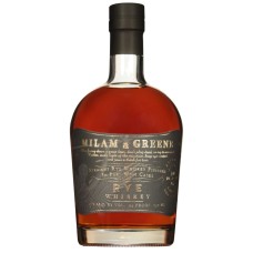 Whisky de centeno puro Milam & Greene, envejecido en barricas de oporto.
