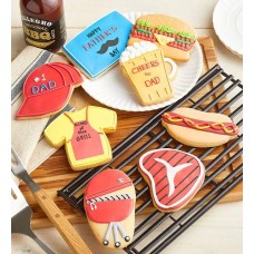 Galletas heladas artesanales del día del padre (galletas heladas artesanales del día del padre - juego de 5)