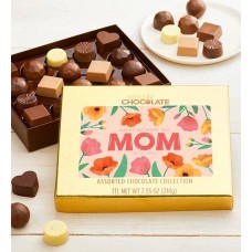 Caja de 19 bombones con diseño de flores para el Día de la Madre