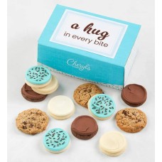 Caja de regalo de galletas "Un abrazo en cada bocado" (12 unidades)
