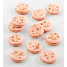 Galletas de tarta de queso con frambuesa