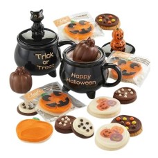 Tazas, galletas y bombas de cacao con forma de caldero - Juego de 2