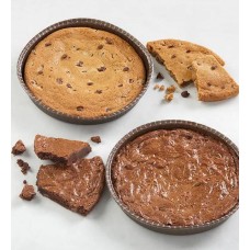 Galleta de chocolate gigante y brownie de chocolate gigante