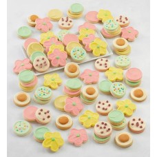 100 galletas de primavera con glaseado de crema de mantequilla