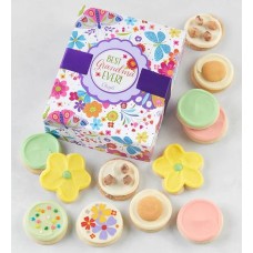 Caja de regalo de galletas "La mejor abuela del mundo"