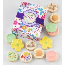 Caja de regalo de galletas "La mejor mamá de gatos"