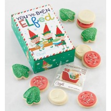 Caja de galletas de azúcar You've Been Elfed