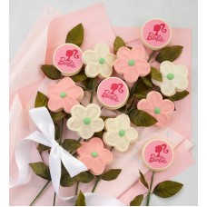 Flores de galleta con glaseado de crema de mantequilla de tallo largo de Barbie™