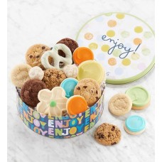 Disfruta de la lata de regalo con surtido de dulces.