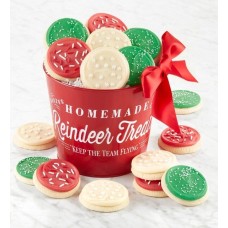 Cubo de regalo de galletas de reno