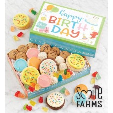 Fiesta de cumpleaños de Smile Farms en una caja