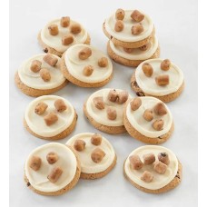 Caja de galletas con sabor a masa de galleta glaseada con crema de mantequilla