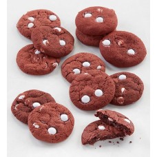 Caja de galletas con sabor a pastel de terciopelo rojo
