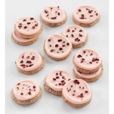 Caja de galletas con sabor a arándano y naranja con glaseado de crema de mantequilla