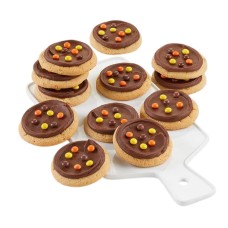 Caja con sabor a galleta de caramelo de mantequilla de cacahuete glaseada con crema de mantequilla