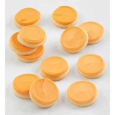 Caja de galletas con sabor a naranja y cítricos, glaseadas con crema de mantequilla
