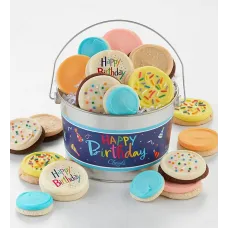 Cubo de galletas feliz cumpleaños