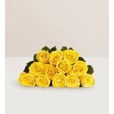 Rosas amarillas, de 12 a 24 tallos (solo ramo de 12 tallos)