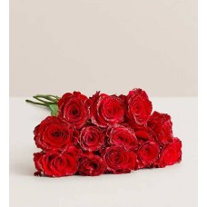 Rosas rojas con purpurina (12 tallos, solo ramo)