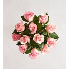 Preciosas rosas rosadas, 12 tallos (solo ramo)