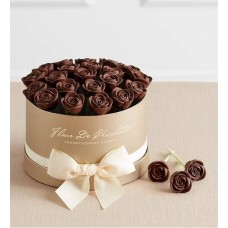 Rosas de chocolate negro belga Fleur De Chocolate (Clásicas (21 rosas de chocolate))