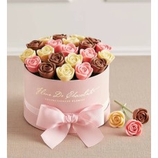 Rosas de chocolate belga Fleur De Chocolate Perfectly Pink (Clásicas)