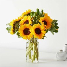 Ramo de girasoles brillantes (10 tallos)