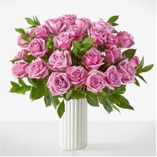 Ramo "Corazones en la Manga" (12 rosas lavanda)